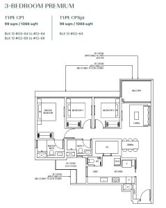 parktown-residence-floor-plan-3-bedroom-type-cp1-singapore